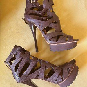 L.A.M.B. brown heels